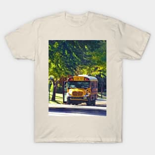 School Bus With Open Door T-Shirt